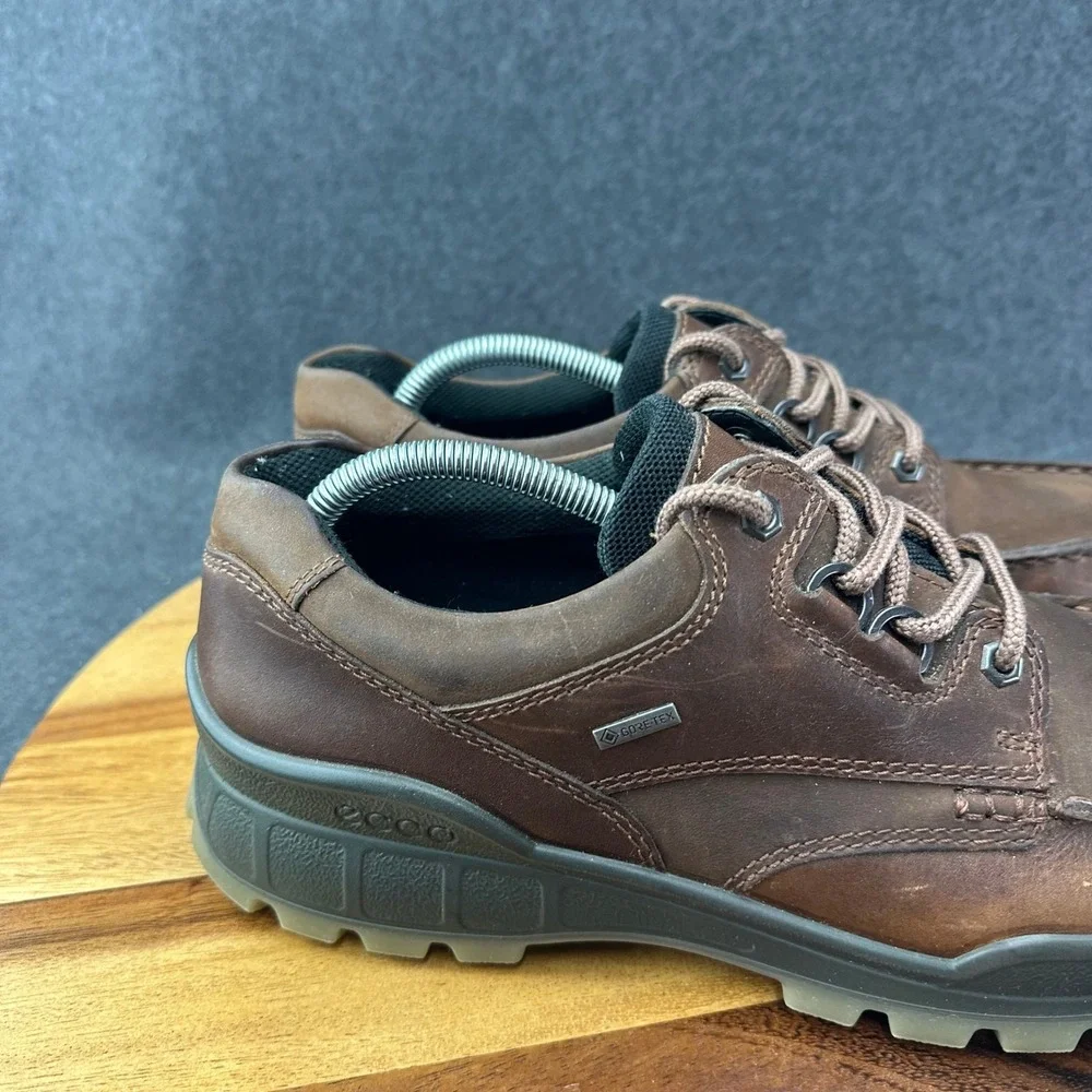 ECCO Track 25 GTX Low Brown Leather Gore-Tex Shoes Men's EU 43 US 9-9.5